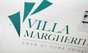 Progetto del nuovo logo della Casa di Cura Privata Villa Margherita, a Vicenza.